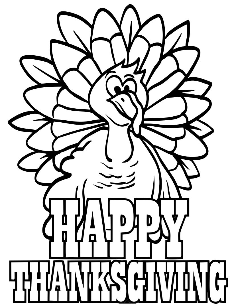 thanksgiving color sheets printable free