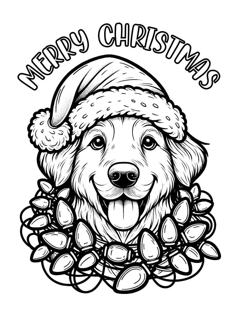 10 Christmas Dog Coloring Pages Free Printable Bratz Coloring