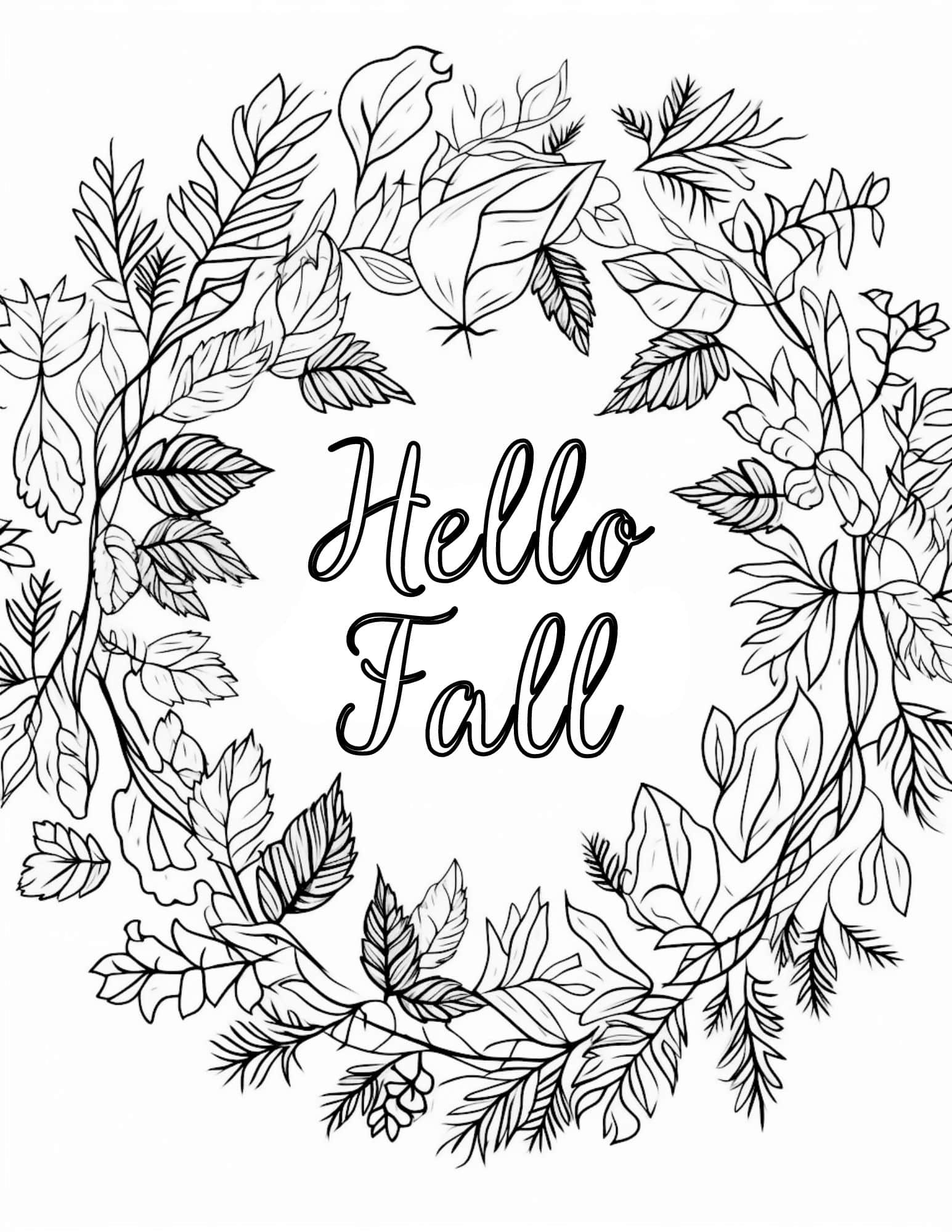 10 Fall Coloring Pages Printable For Adults 10 Fall Coloring Pages Printable For Adults