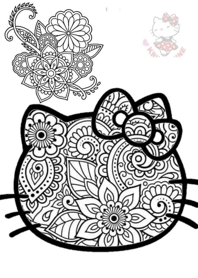 10 Hello Kitty Coloring Pages Monday Mandala Coloring Craze
