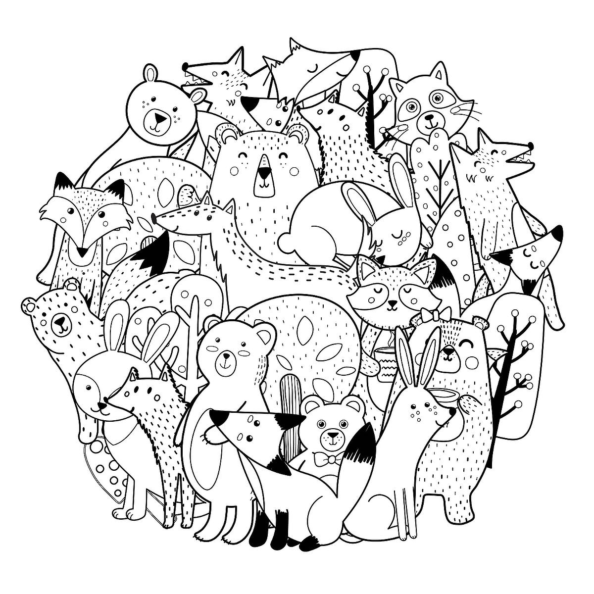 10 Relaxing Animal Mandala Coloring Pages For Adults