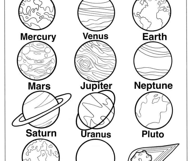 10 Solar System Printable Coloring Pages KoloringPages