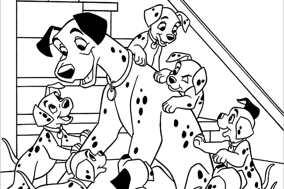 101 Dalmatians Puppies Coloring Pages ColoringBay