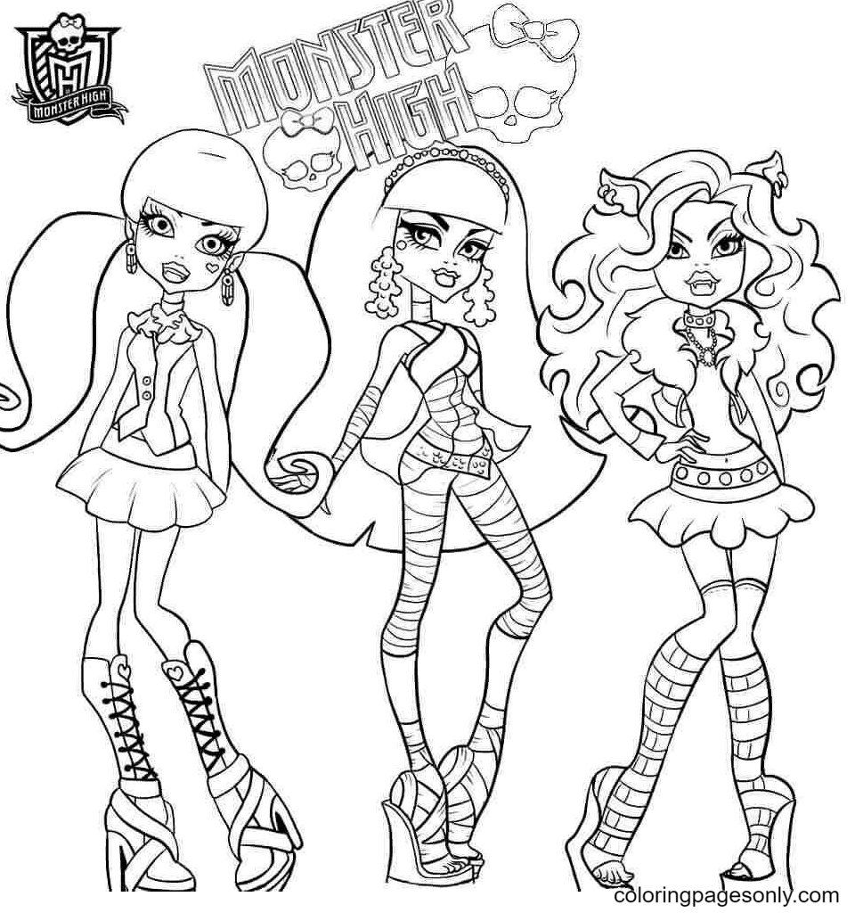 101 Monster High Coloring Pages ColoringPagesOnly 101 Monster High Coloring Pages ColoringPagesOnly