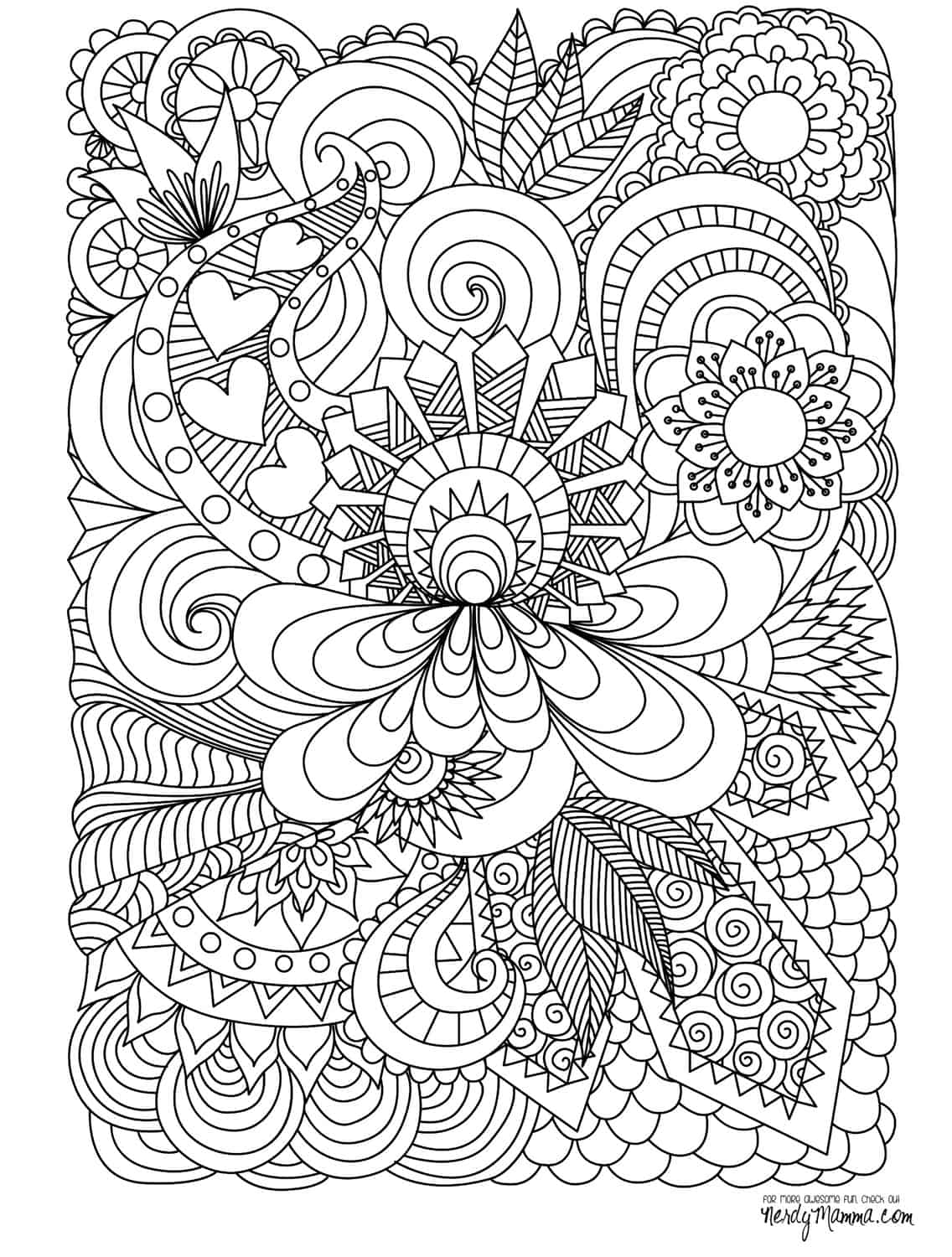11 Free Printable Adult Coloring Pages 11 Free Printable Adult Coloring Pages