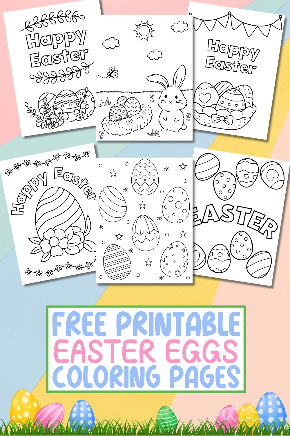 12 Free Printable Easter Coloring Cards For Kids Artofit
