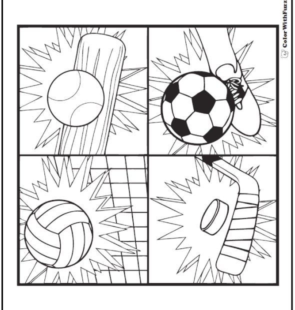 121 Sports Coloring Sheets Customize And Print PDF