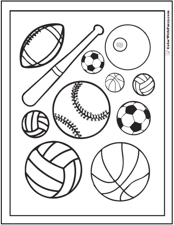 121 Sports Coloring Sheets Customize And Print PDF