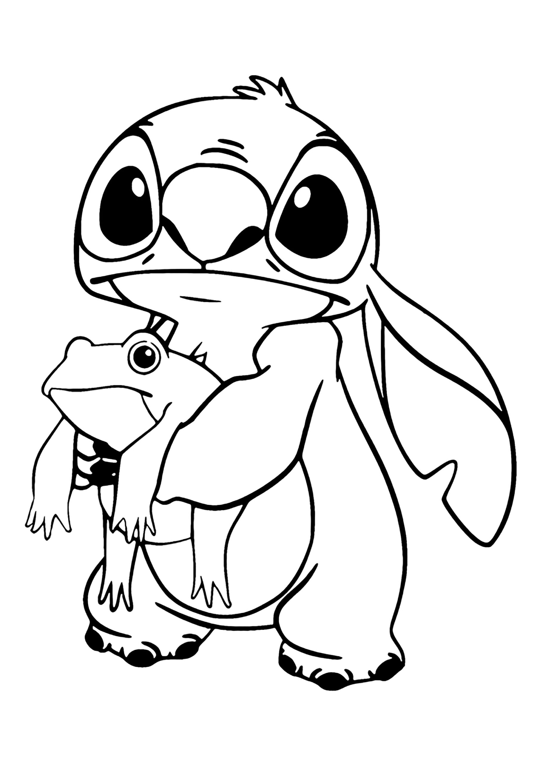 stich coloring pages free printable