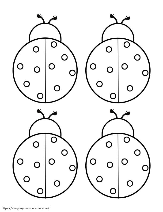 14 Free Printable Ladybug Templates For Crafts