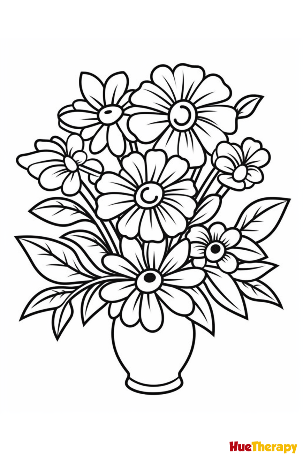 coloring pages flowers for adults