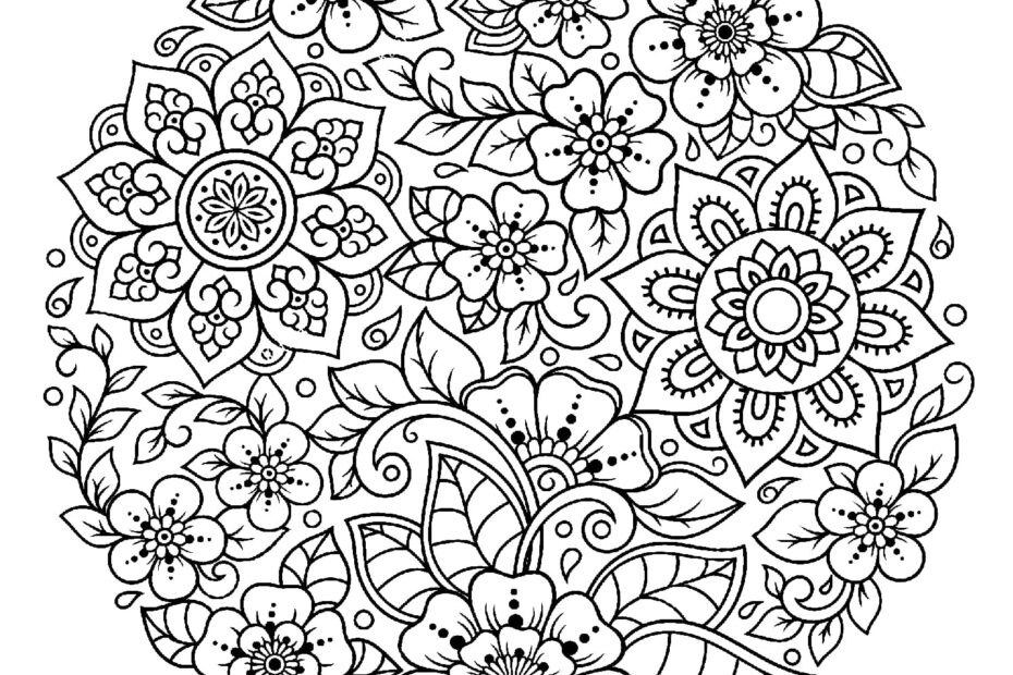 15 Flower Mandala Printable Coloring Page Porn Sex Picture