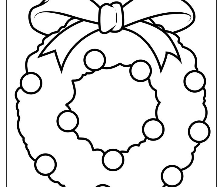 16 Christmas Wreath Coloring Pages Free PDF Printables In 2024
