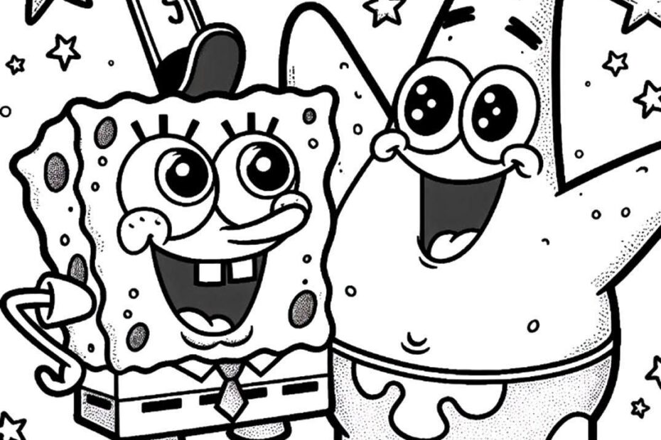 18 SpongeBob Coloring Pages 2024 Free Unique Printables Stitch
