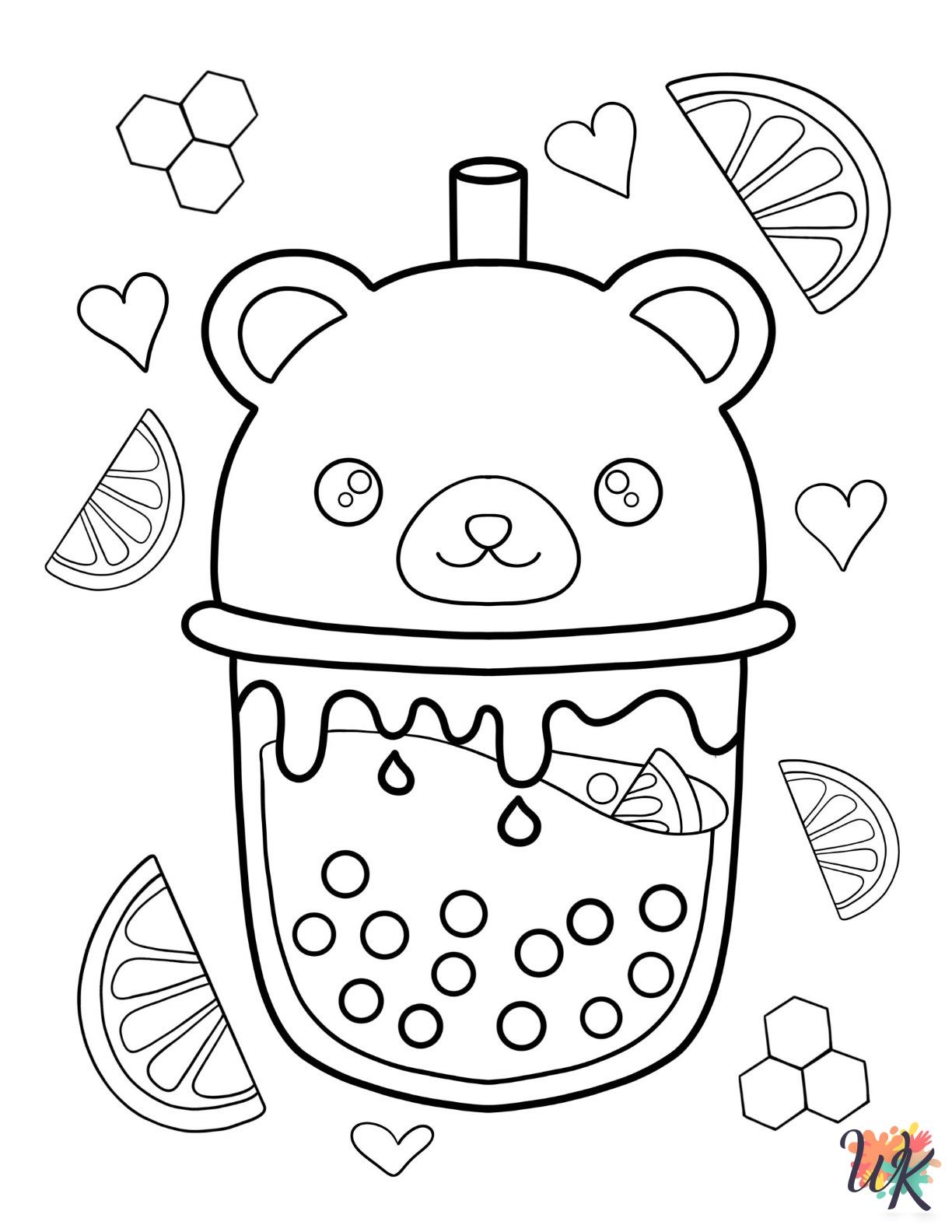 free boba tea coloring page free boba tea coloring page
