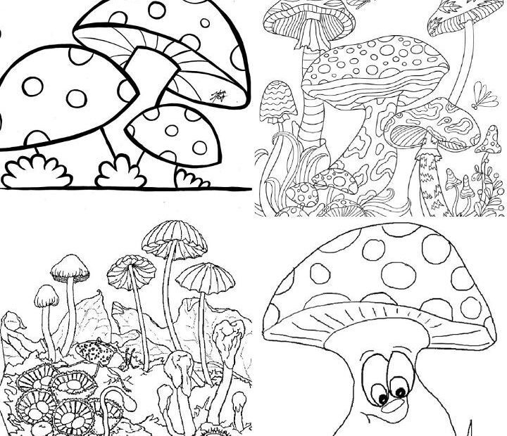 20 Free Mushroom Coloring Pages For Kids And Adults