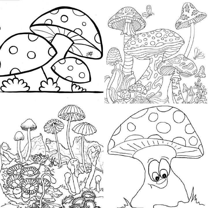 20 Free Mushroom Coloring Pages For Kids And Adults