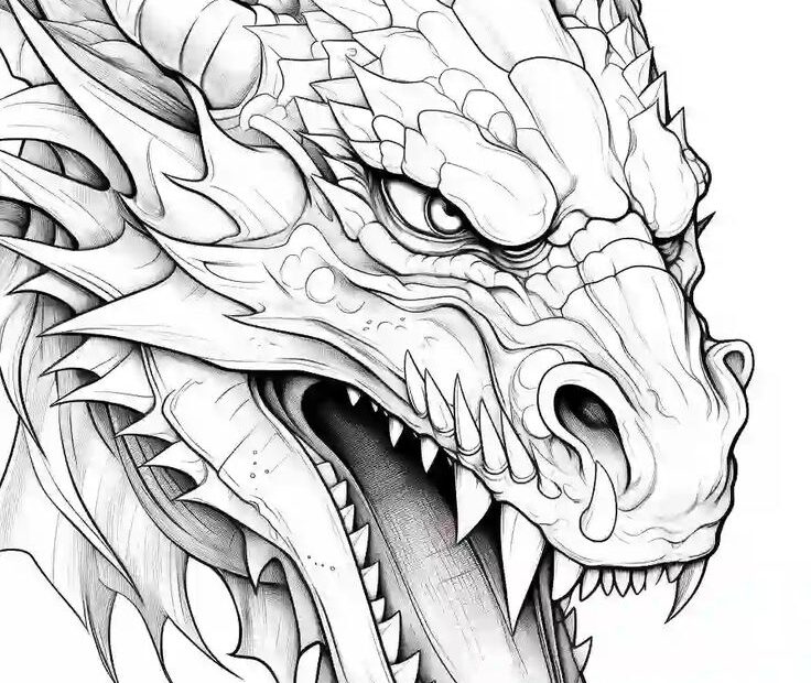 20 Free Printable Dragon Coloring Pages For Kids Adults Storiespub