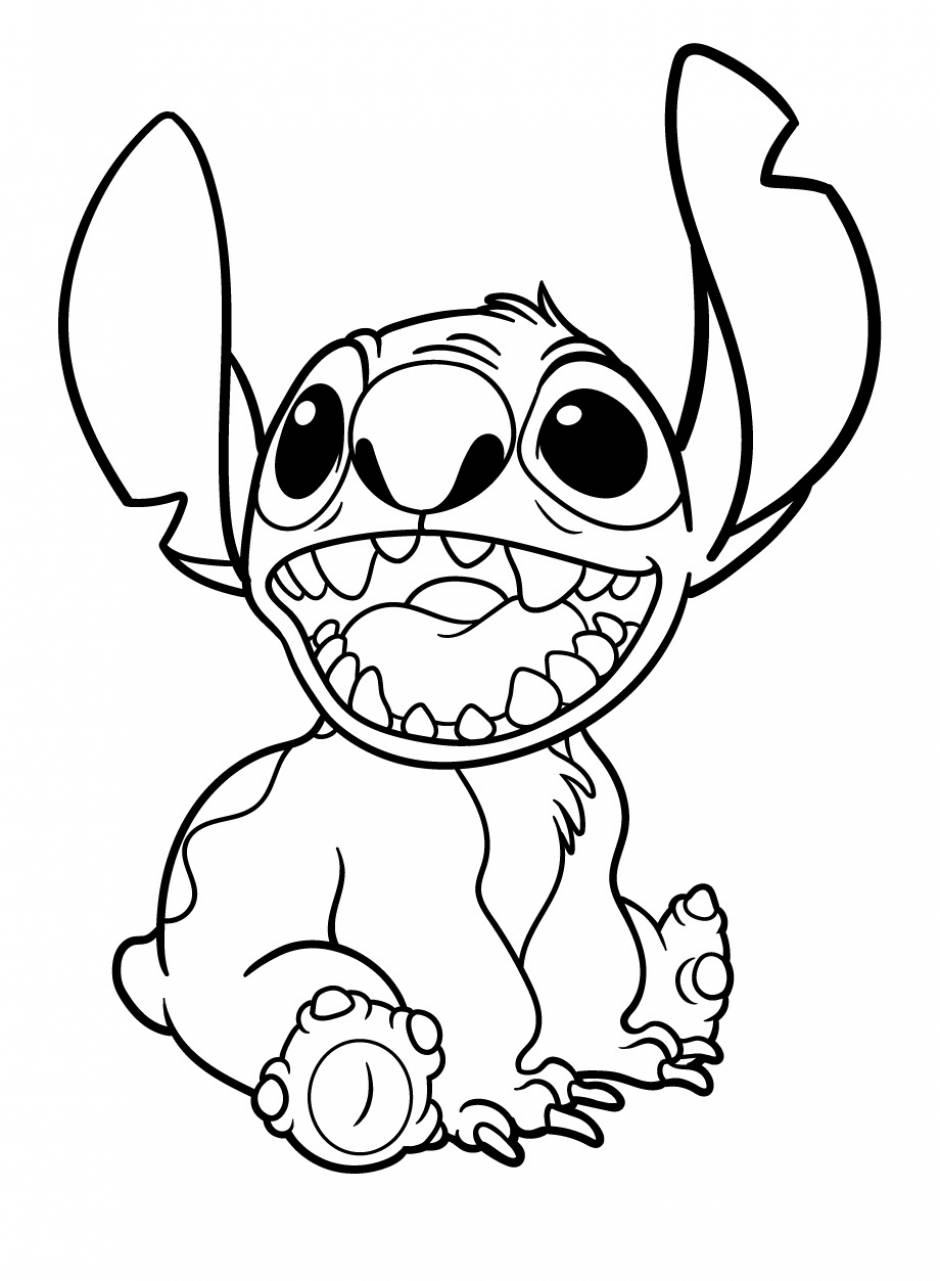 printable stitch coloring sheets