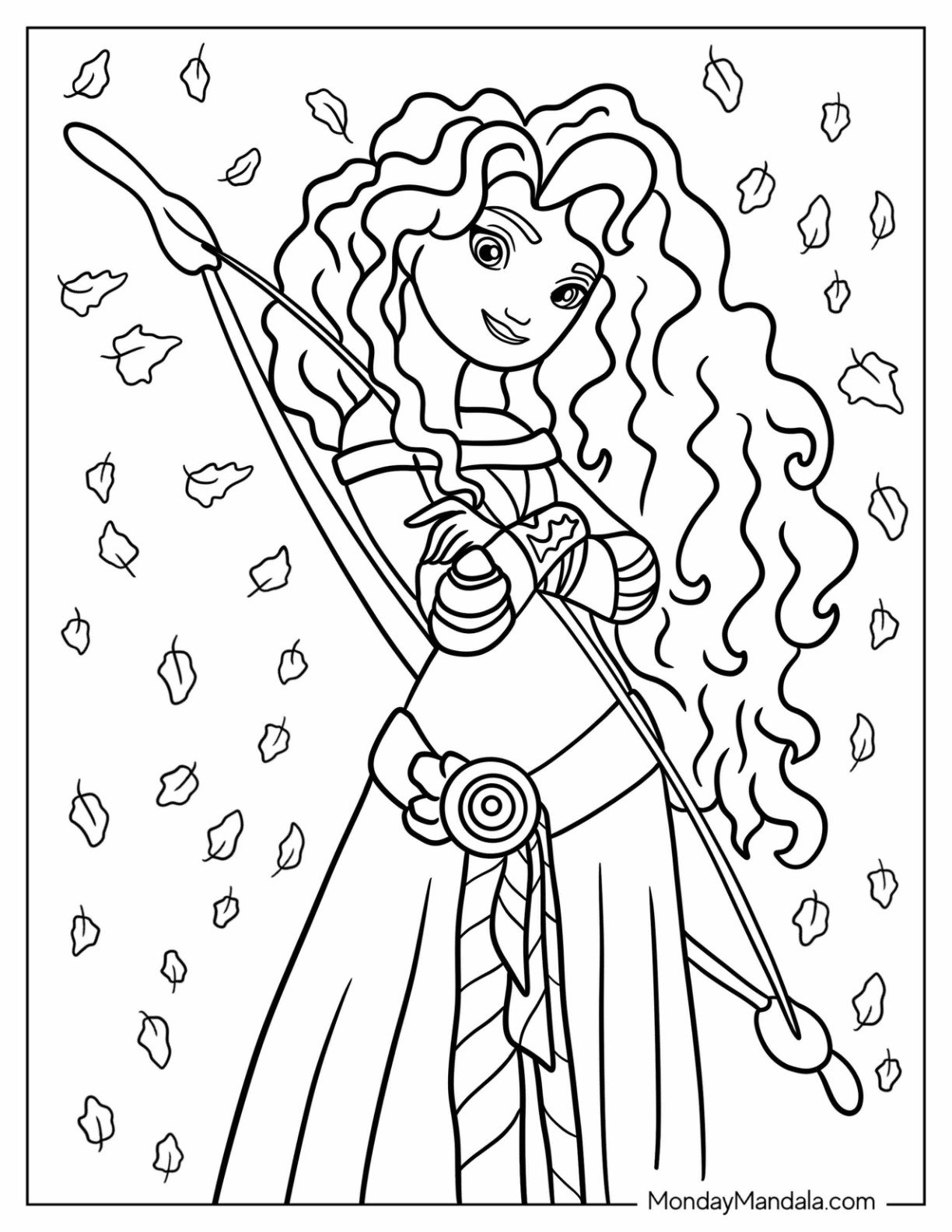 Merida Coloring Pages Merida Coloring Pages