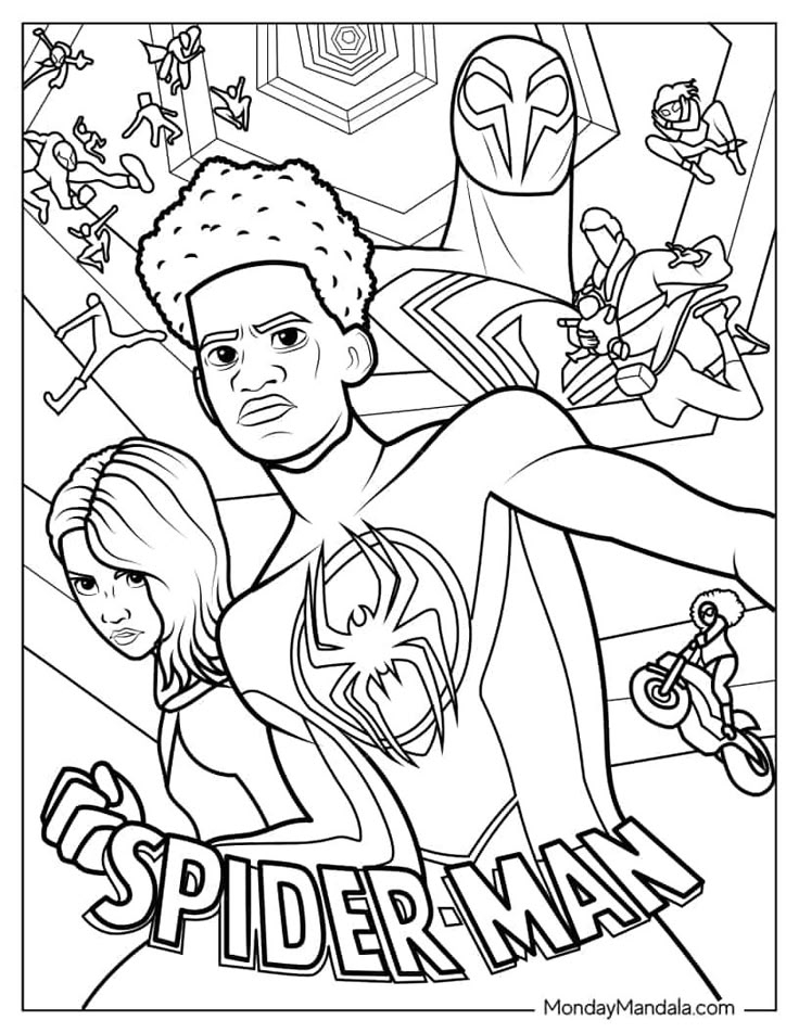 20 Miles Morales Coloring Pages Free PDF Printables Spider Coloring 20 Miles Morales Coloring Pages Free PDF Printables Spider Coloring