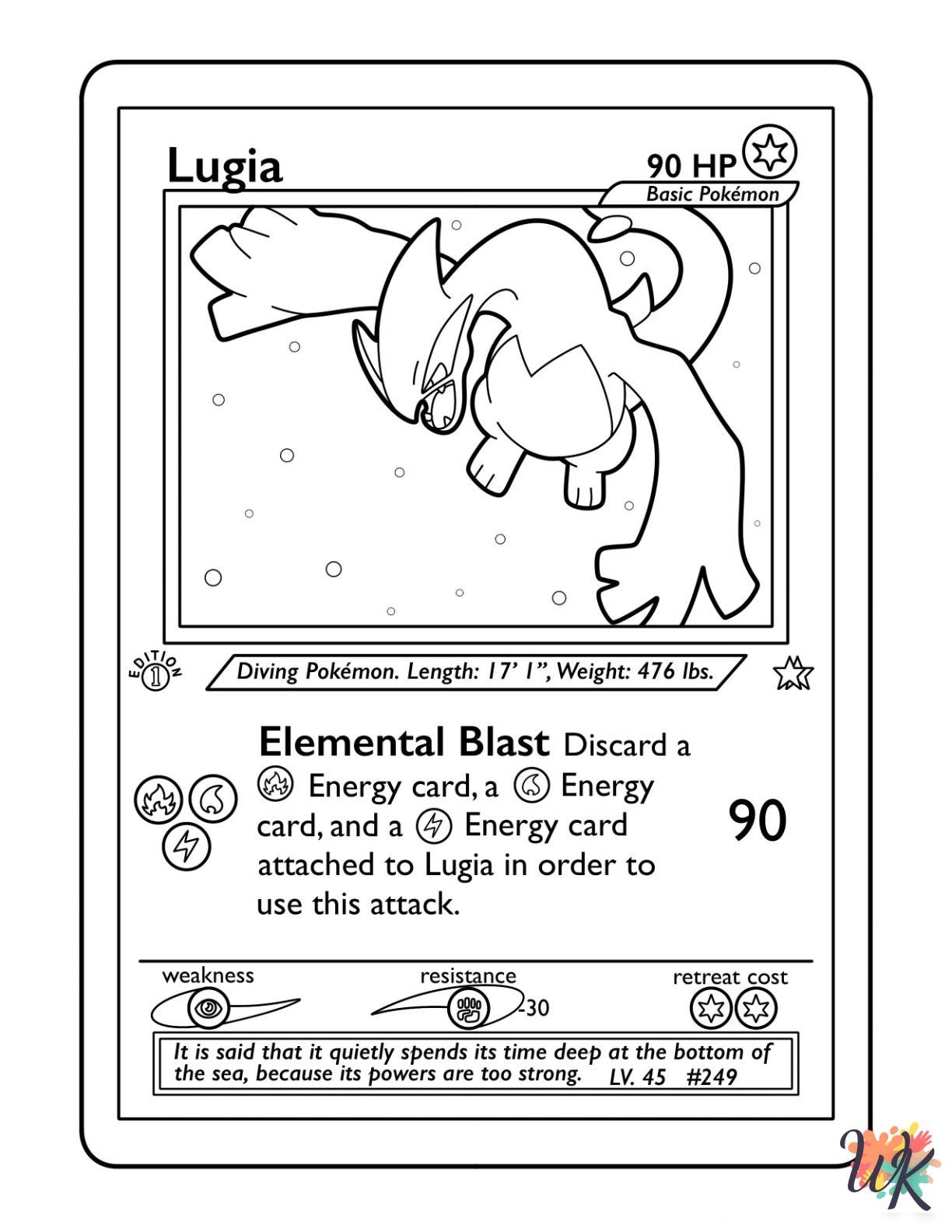 strongest pokemon coloring page