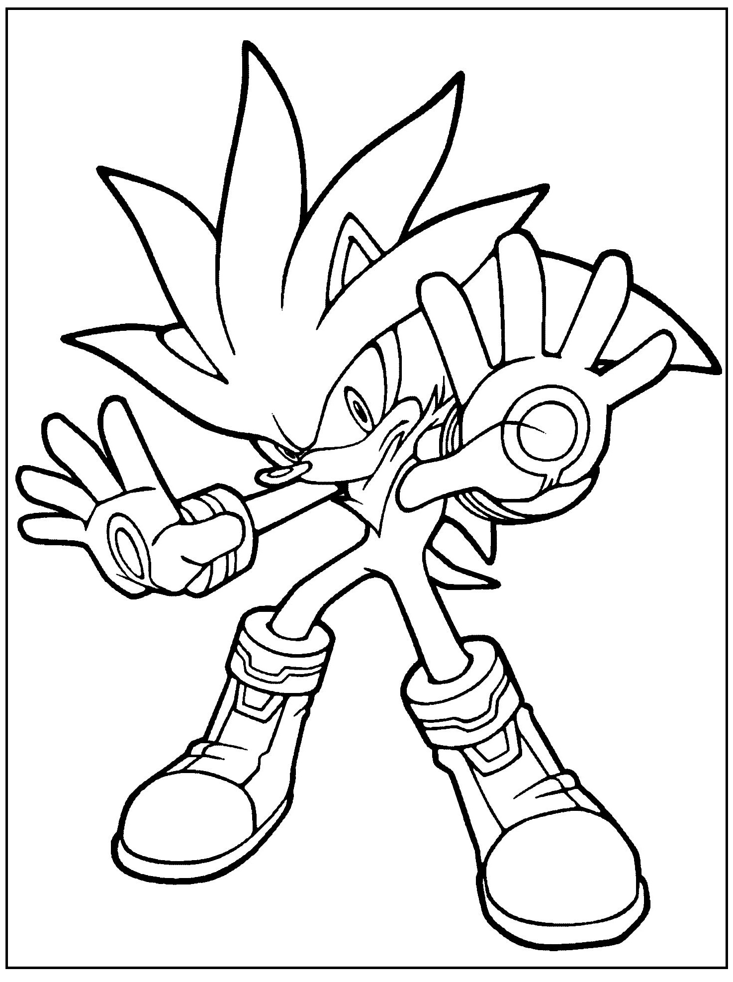 free printable Sonic coloring pictures free printable Sonic coloring pictures