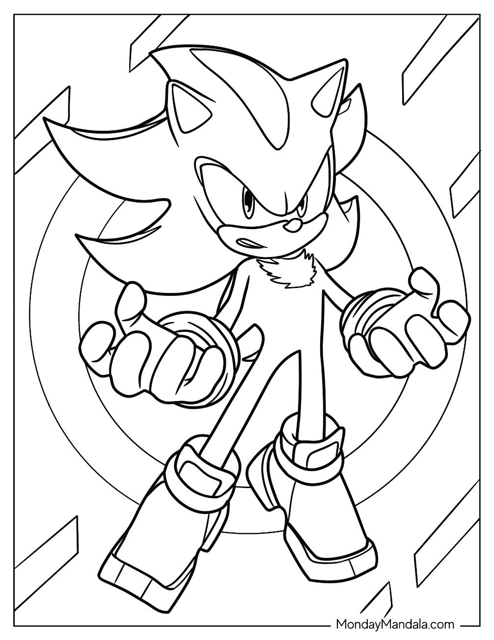 20 Super Sonic Coloring Pages Free PDF Printables 