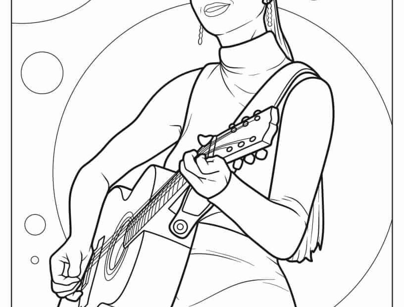 20 Taylor Swift Coloring Pages Free PDF Printables Coloring Pages