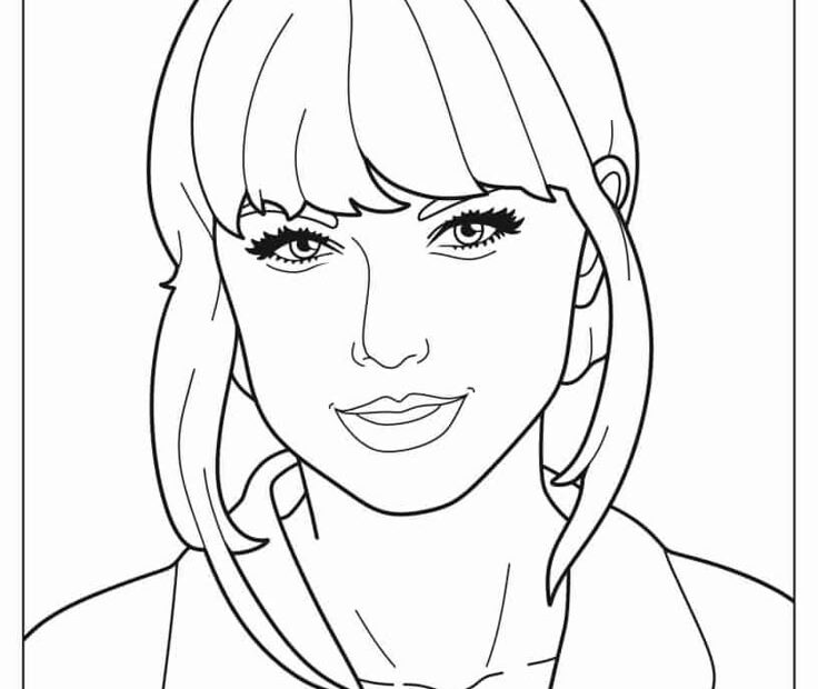 20 Taylor Swift Coloring Pages Free PDF Printables Taylor Swift