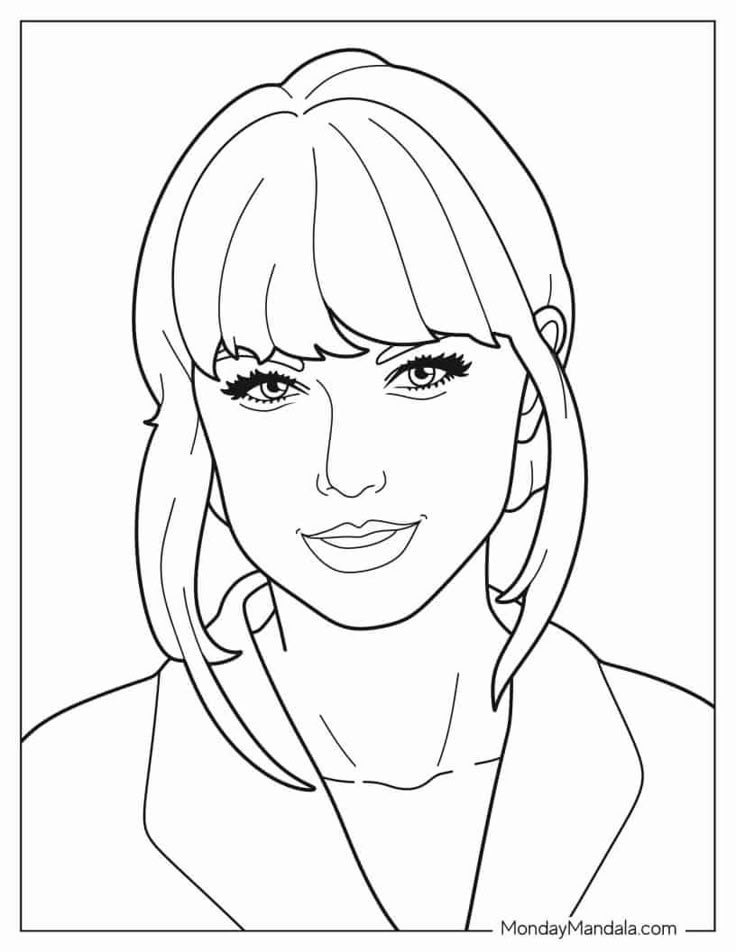 20 Taylor Swift Coloring Pages Free PDF Printables Taylor Swift 20 Taylor Swift Coloring Pages Free PDF Printables Taylor Swift