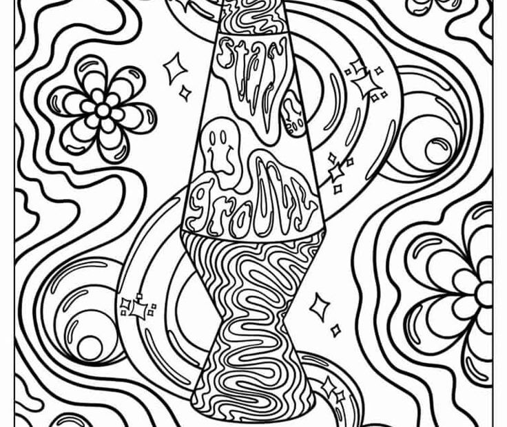 20 Trippy Coloring Pages Free PDF Printables Abstract Coloring