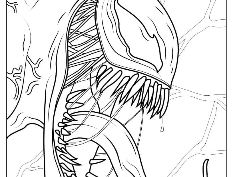 20 Venom Coloring Pages Free PDF Printables Coloring Pages Cartoon