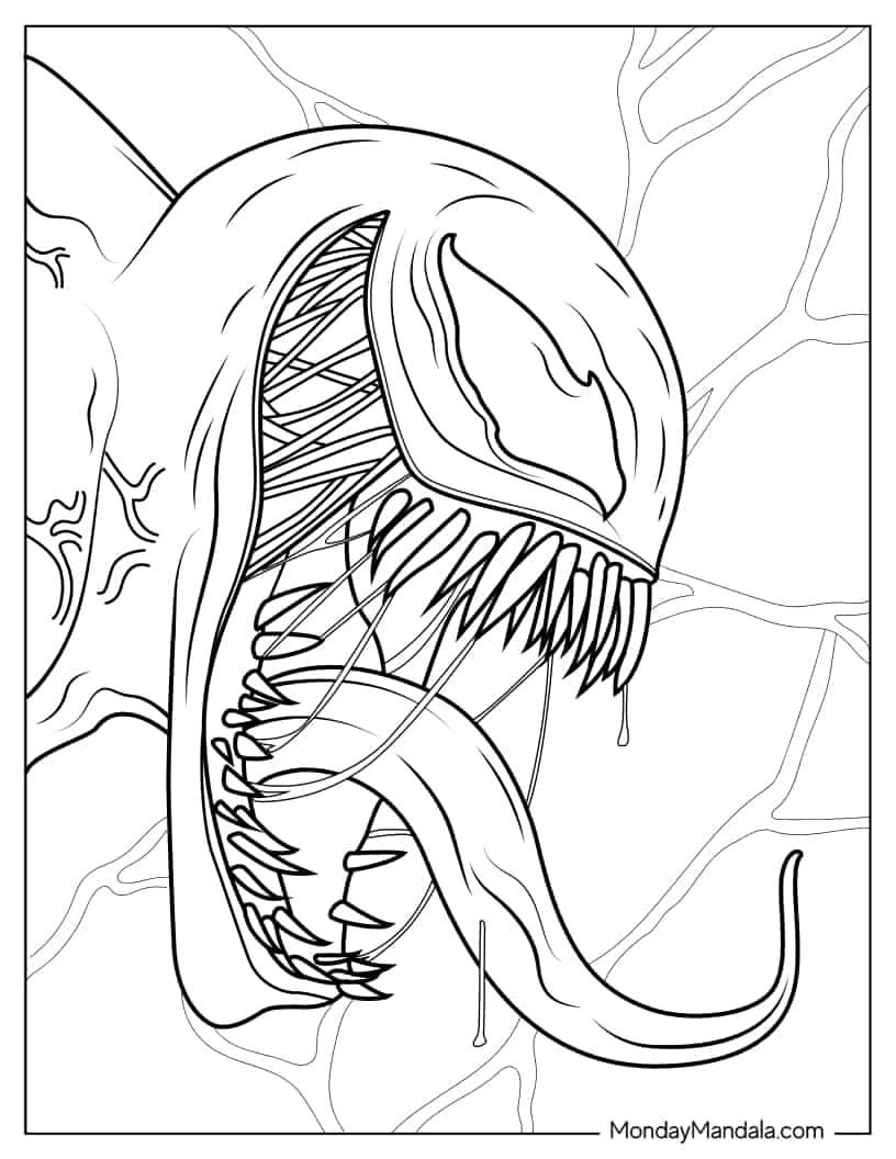 20 Venom Coloring Pages Free PDF Printables Coloring Pages Cartoon 20 Venom Coloring Pages Free PDF Printables Coloring Pages Cartoon