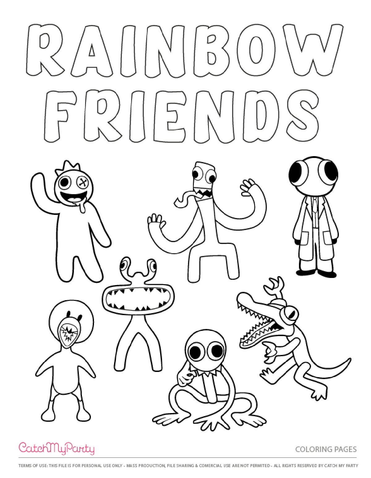 coloring pages printable free anime