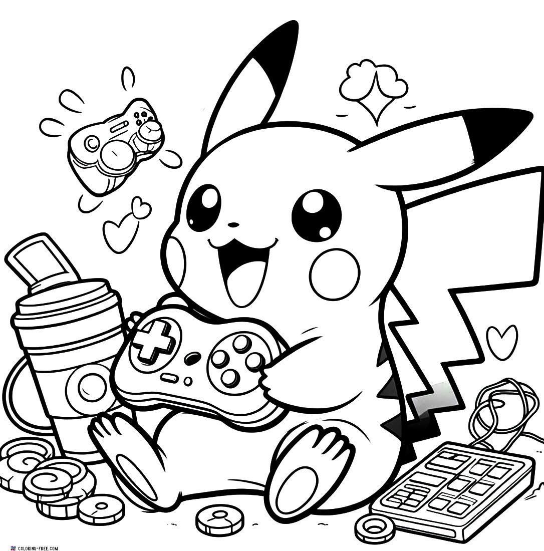 21 Pikachu Coloring Pages Free Unique Printables creepycuteart 21 Pikachu Coloring Pages Free Unique Printables creepycuteart