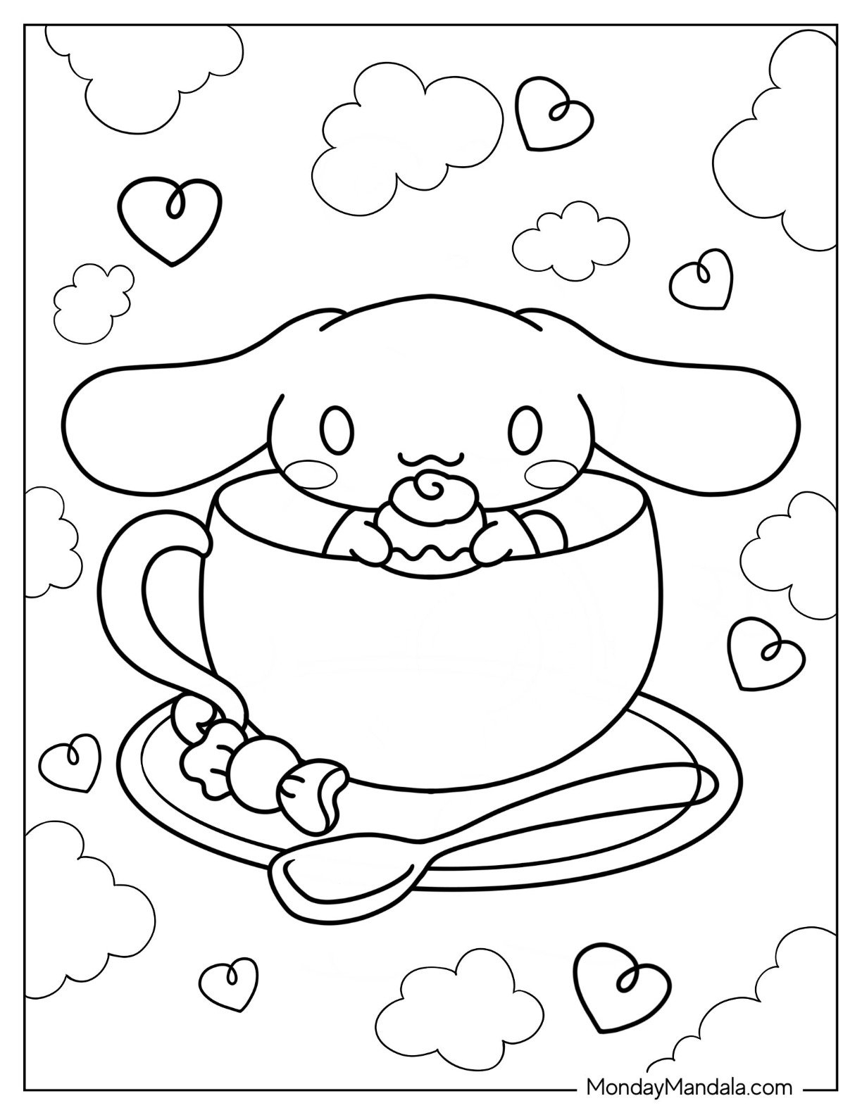 22 Cinnamoroll Coloring Pages Free PDF Printables 58 OFF