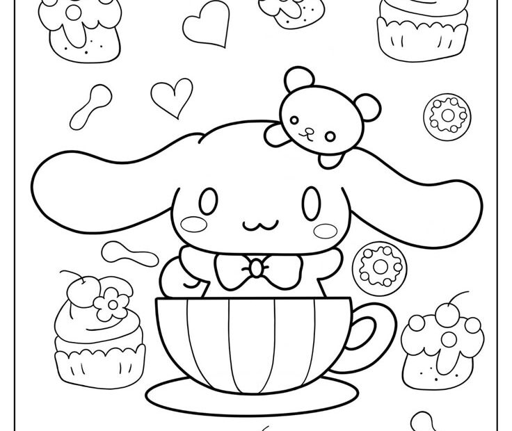 22 Cinnamoroll Coloring Pages Free PDF Printables Hello Kitty