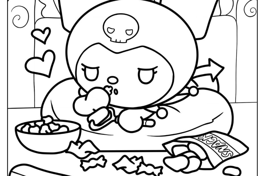 22 Kuromi Coloring Pages Free PDF Printables 45 OFF