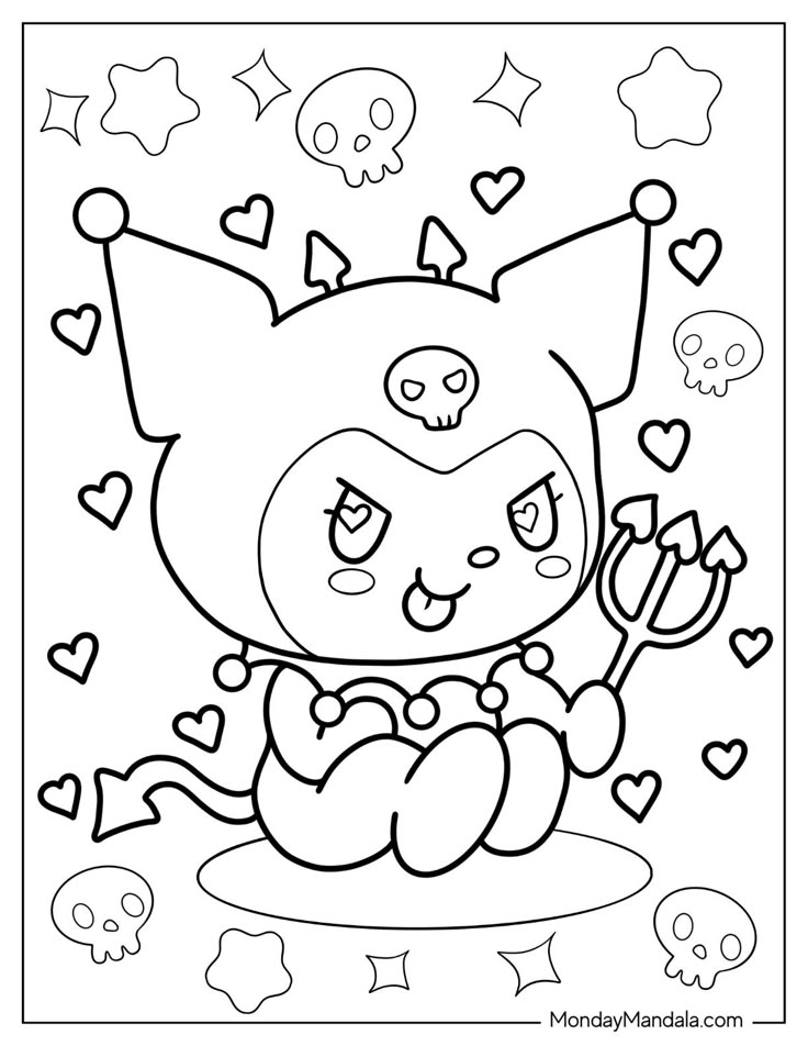 22 Kuromi Coloring Pages Free PDF Printables Coloring Pages Hello 22 Kuromi Coloring Pages Free PDF Printables Coloring Pages Hello