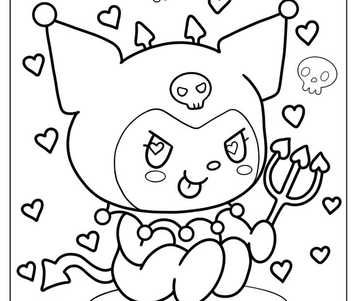 22 Kuromi Coloring Pages Free PDF Printables Coloring Pages Hello