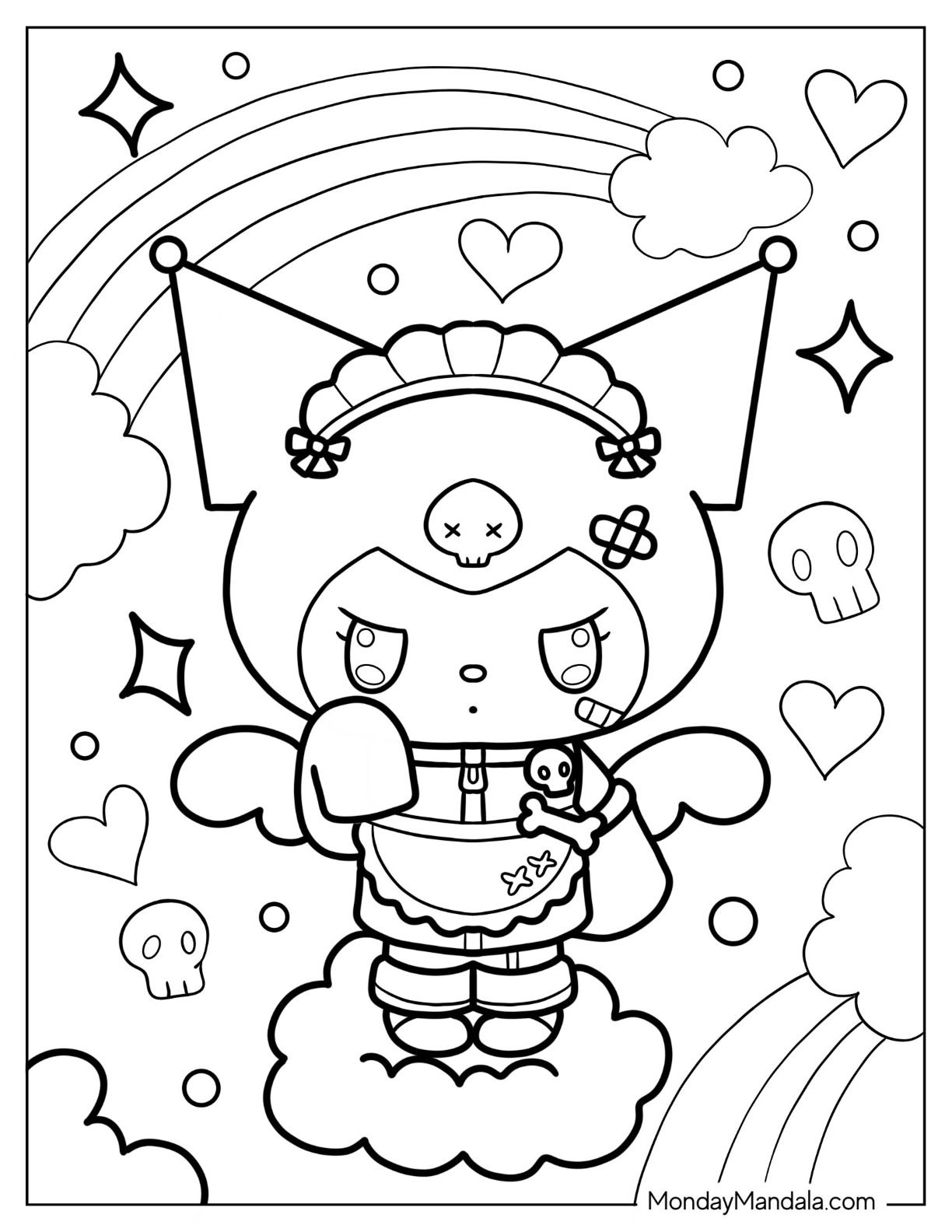 22 Kuromi Coloring Pages Free PDF Printables Hello Kitty Colouring 22 Kuromi Coloring Pages Free PDF Printables Hello Kitty Colouring