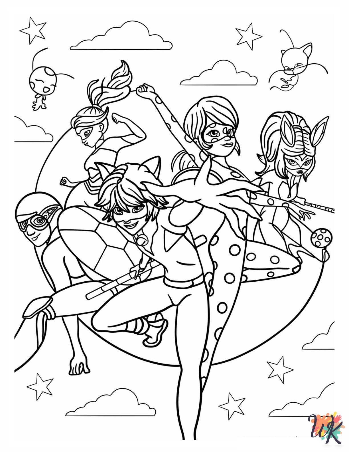 ladybug colouring in pictures