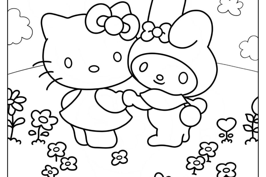 24 My Melody Coloring Pages Free PDF Printables Hello Kitty