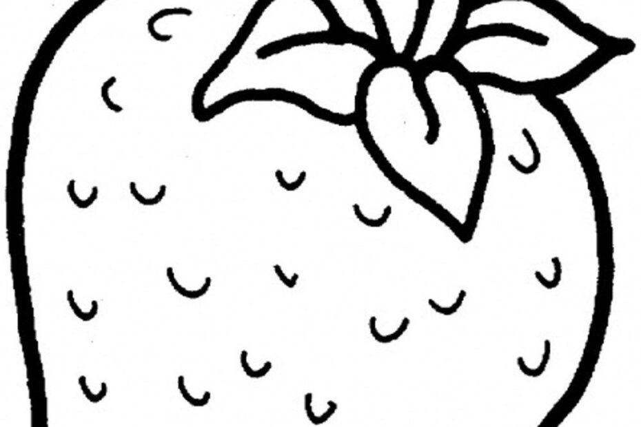 24 Pretty Photo Of Strawberry Coloring Page Davemelillo Fruit