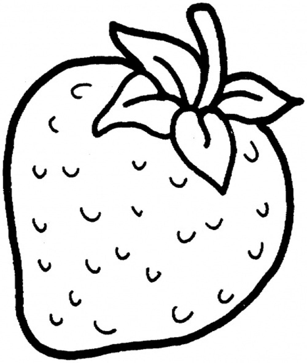 24 Pretty Photo Of Strawberry Coloring Page Davemelillo Fruit 