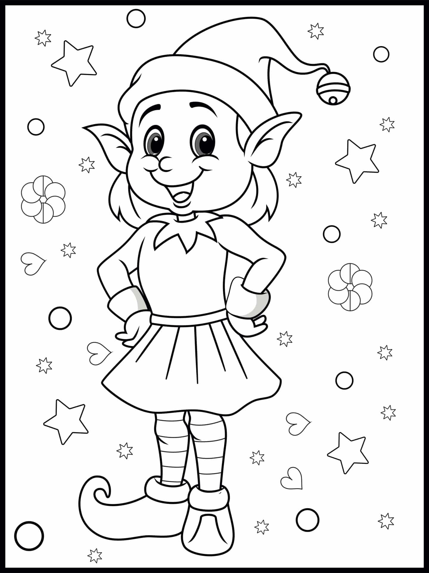 elf printable coloring sheets elf printable coloring sheets