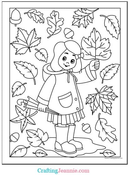 25 Fall Autumn Coloring Pages FREE Printable 25 Fall Autumn Coloring Pages FREE Printable