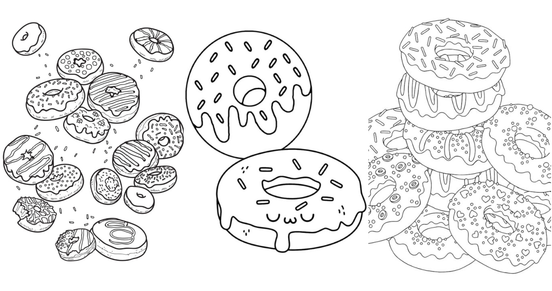 picture of donut to color picture of donut to color