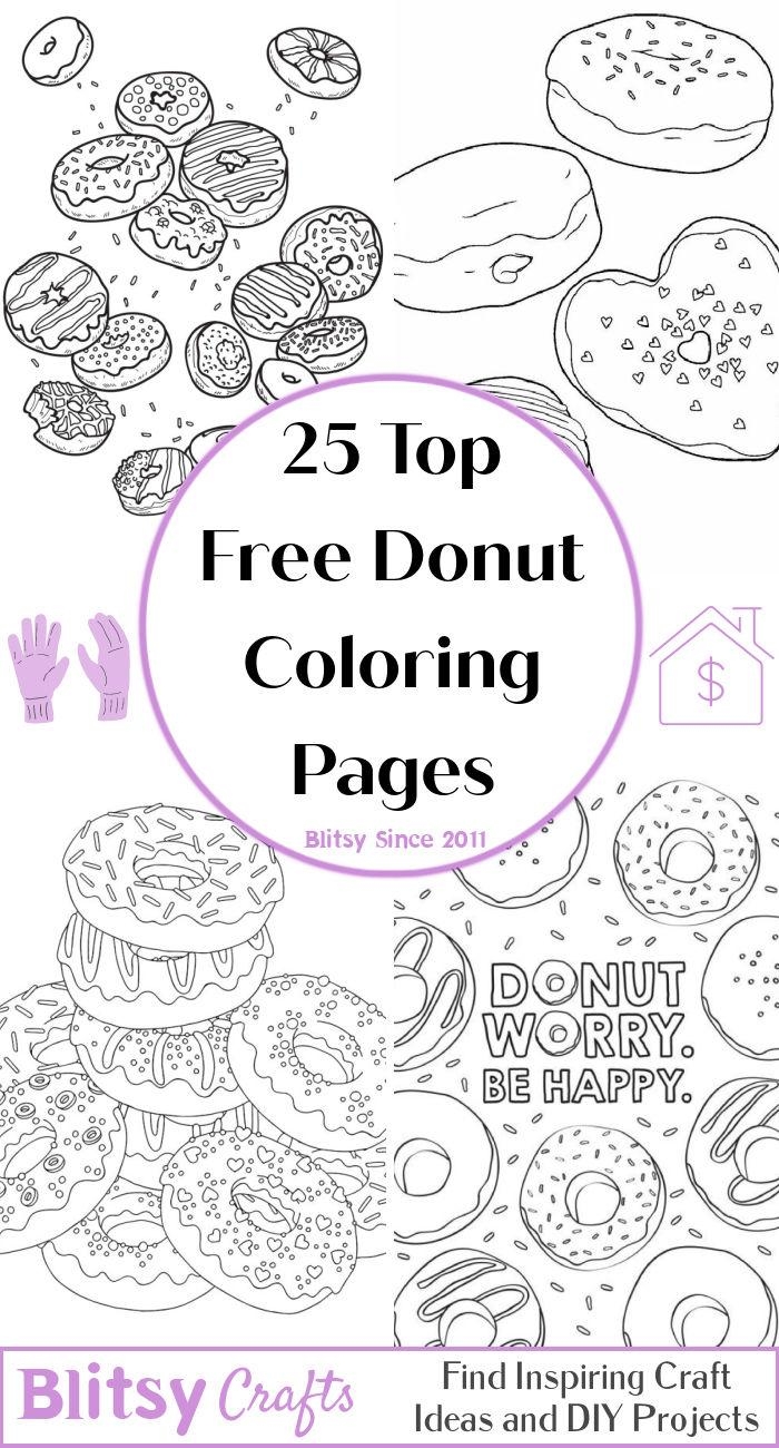 25 Free Donut Coloring Pages For Kids And Adults Blitsy 25 Free Donut Coloring Pages For Kids And Adults Blitsy